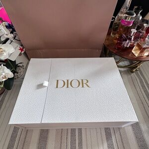 Dior White Box with Gold Logo